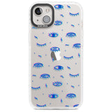 Duotone Psychedelic Eyes Phone Case iPhone 14 Plus / Impact Case Blanc Space