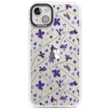 Violet & Blue Floral Pattern Design