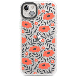 Red Poppy Transparent Floral