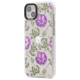 Purple Blossoms Transparent Floral