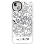 Map of Manchester, England Phone Case iPhone 14 Plus / Impact Case Blanc Space