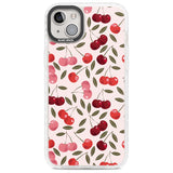 Fruity & Fun Patterns Cherries Phone Case iPhone 14 Plus / Impact Case Blanc Space