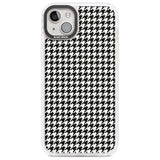 Chic Houndstooth Check Phone Case iPhone 14 Plus / Impact Case Blanc Space