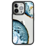 Blue, White & Yellow Agate Gemstone Phone Case iPhone 13 Pro / Black Impact Case,iPhone 14 Pro / Black Impact Case,iPhone 15 Pro Max / Black Impact Case,iPhone 15 Pro / Black Impact Case Blanc Space