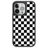 Black Checkered Phone Case iPhone 13 Pro / Black Impact Case,iPhone 14 Pro / Black Impact Case,iPhone 15 Pro Max / Black Impact Case,iPhone 15 Pro / Black Impact Case Blanc Space