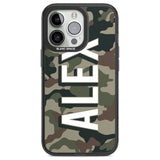 Personalised Classic Green Camo Custom Phone Case iPhone 13 Pro / Black Impact Case,iPhone 14 Pro / Black Impact Case,iPhone 15 Pro Max / Black Impact Case,iPhone 15 Pro / Black Impact Case Blanc Space