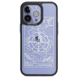 Personalised Wheel of Fortune Tarot Card - White Transparent Custom Phone Case iPhone 13 Pro / Black Impact Case,iPhone 14 Pro / Black Impact Case,iPhone 15 Pro Max / Black Impact Case,iPhone 15 Pro / Black Impact Case Blanc Space