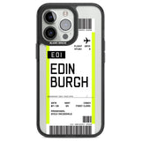 Personalised Edinburgh Boarding Pass Custom Phone Case iPhone 13 Pro / Black Impact Case,iPhone 14 Pro / Black Impact Case,iPhone 15 Pro Max / Black Impact Case,iPhone 15 Pro / Black Impact Case Blanc Space