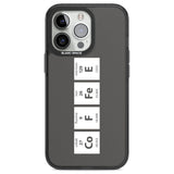 Coffee Element (Grey) Phone Case iPhone 13 Pro / Black Impact Case,iPhone 14 Pro / Black Impact Case,iPhone 15 Pro Max / Black Impact Case,iPhone 15 Pro / Black Impact Case Blanc Space