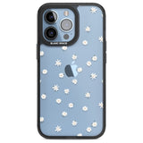 White Stars on Clear Phone Case for iPhone 14 Pro