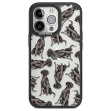 Black Labrador Watercolour Dog Pattern Phone Case iPhone 13 Pro / Black Impact Case,iPhone 14 Pro / Black Impact Case,iPhone 15 Pro Max / Black Impact Case,iPhone 15 Pro / Black Impact Case Blanc Space