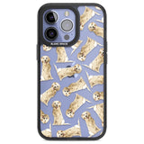 Golden Retriever Watercolour Dog Pattern Phone Case iPhone 13 Pro / Black Impact Case,iPhone 14 Pro / Black Impact Case,iPhone 15 Pro Max / Black Impact Case,iPhone 15 Pro / Black Impact Case Blanc Space