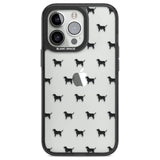 Black Labrador Dog Pattern Clear Phone Case iPhone 13 Pro / Black Impact Case,iPhone 14 Pro / Black Impact Case,iPhone 15 Pro Max / Black Impact Case,iPhone 15 Pro / Black Impact Case Blanc Space