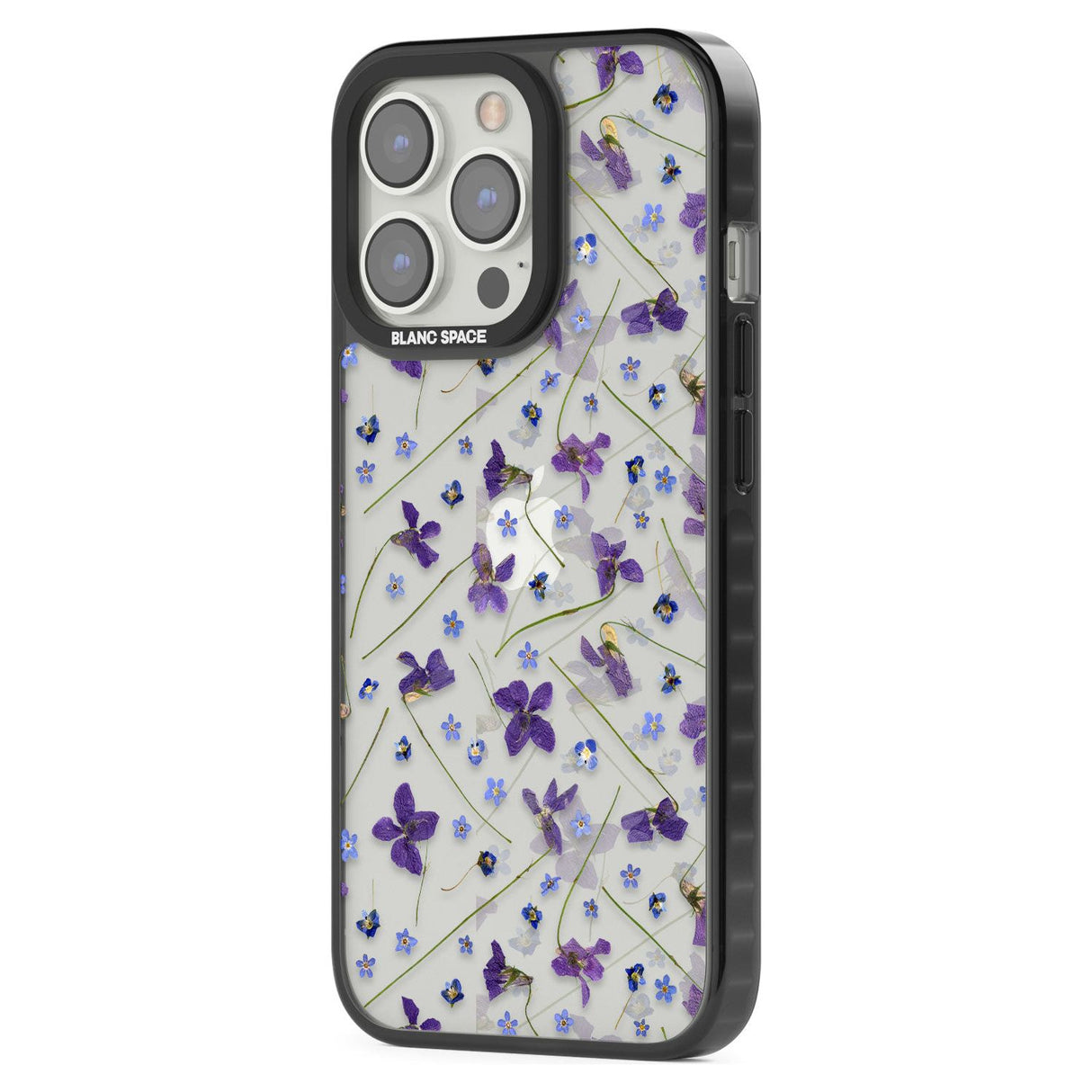 Violet & Blue Floral Pattern Design