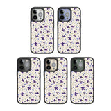 Violet Floral Pattern Design - Cream