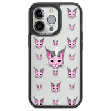 Demon Cat Pattern Phone Case iPhone 13 Pro / Black Impact Case,iPhone 14 Pro / Black Impact Case,iPhone 15 Pro Max / Black Impact Case,iPhone 15 Pro / Black Impact Case Blanc Space