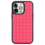 Neon Pink & Red Houndstooth Pattern Phone Case iPhone 13 Pro / Black Impact Case,iPhone 14 Pro / Black Impact Case,iPhone 15 Pro Max / Black Impact Case,iPhone 15 Pro / Black Impact Case Blanc Space