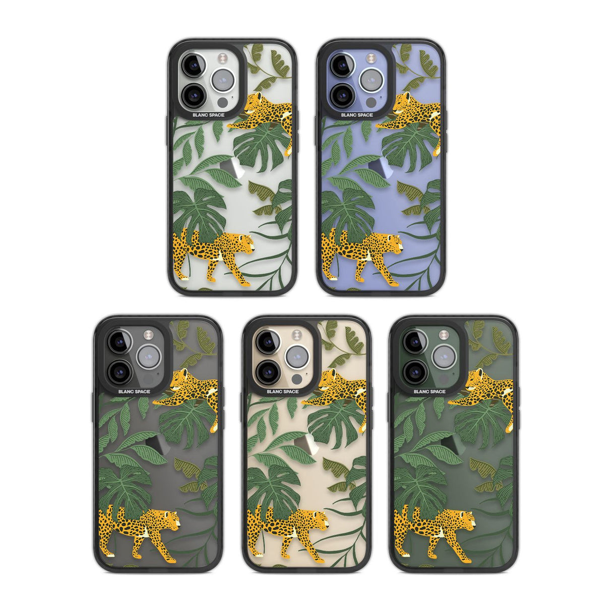 Two Jaguars & Foliage Jungle Cat Pattern