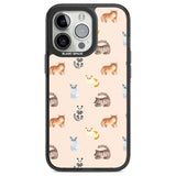 Cute Cat Pattern Phone Case iPhone 13 Pro / Black Impact Case,iPhone 14 Pro / Black Impact Case,iPhone 15 Pro Max / Black Impact Case,iPhone 15 Pro / Black Impact Case Blanc Space