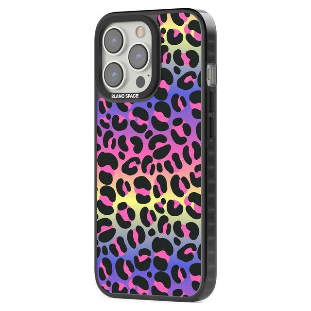 Rainbow Gradient Leopard Print