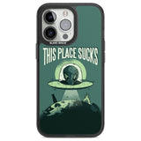 EARTH SUCKS Phone Case iPhone 13 Pro / Black Impact Case,iPhone 14 Pro / Black Impact Case,iPhone 15 Pro / Black Impact Case,iPhone 15 Pro Max / Black Impact Case Blanc Space