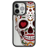 Autumn Sugar Skull Phone Case iPhone 13 Pro / Black Impact Case,iPhone 14 Pro / Black Impact Case,iPhone 15 Pro Max / Black Impact Case,iPhone 15 Pro / Black Impact Case Blanc Space