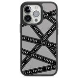 Caution Tape Phrases Cute But Psycho Phone Case iPhone 13 Pro / Black Impact Case,iPhone 14 Pro / Black Impact Case,iPhone 15 Pro Max / Black Impact Case,iPhone 15 Pro / Black Impact Case Blanc Space