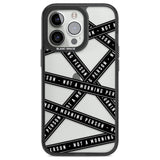 Caution Tape (Clear) Not a Morning Person Phone Case iPhone 13 Pro / Black Impact Case,iPhone 14 Pro / Black Impact Case,iPhone 15 Pro Max / Black Impact Case,iPhone 15 Pro / Black Impact Case Blanc Space