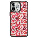 Lips Pattern Phone Case iPhone 13 Pro / Black Impact Case,iPhone 14 Pro / Black Impact Case,iPhone 15 Pro Max / Black Impact Case,iPhone 15 Pro / Black Impact Case Blanc Space