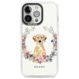 Personalised Yellow Labrador Retriever Dog Portrait Custom Phone Case iPhone 13 Pro / Impact Case,iPhone 14 Pro / Impact Case,iPhone 15 Pro Max / Impact Case,iPhone 15 Pro / Impact Case Blanc Space