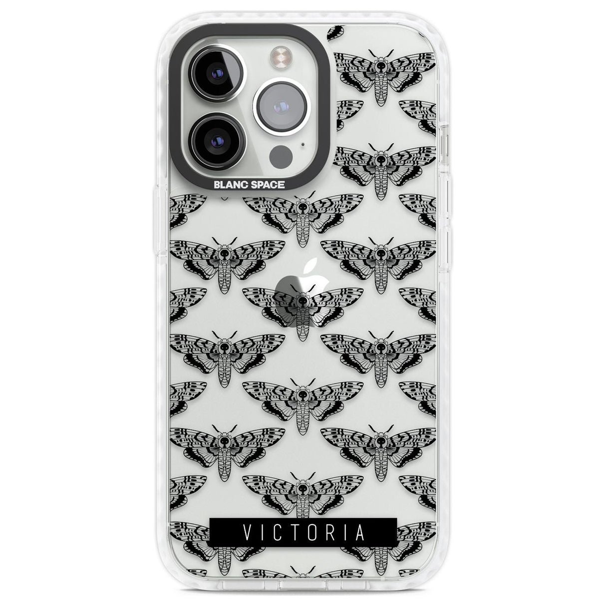 Personalised Hawk Moth Pattern Custom Phone Case iPhone 13 Pro / Impact Case,iPhone 14 Pro / Impact Case,iPhone 15 Pro Max / Impact Case,iPhone 15 Pro / Impact Case Blanc Space