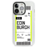 Personalised Edinburgh Boarding Pass Custom Phone Case iPhone 13 Pro / Impact Case,iPhone 14 Pro / Impact Case,iPhone 15 Pro Max / Impact Case,iPhone 15 Pro / Impact Case Blanc Space