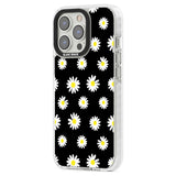 White Daisy Pattern (Black)