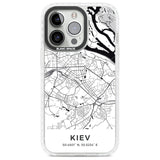 Map of Kiev, Ukraine Phone Case iPhone 13 Pro / Impact Case,iPhone 14 Pro / Impact Case,iPhone 15 Pro Max / Impact Case,iPhone 15 Pro / Impact Case Blanc Space