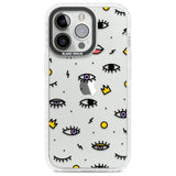 Eyes & Lips Icons Phone Case iPhone 13 Pro / Impact Case,iPhone 14 Pro / Impact Case,iPhone 15 Pro Max / Impact Case,iPhone 15 Pro / Impact Case Blanc Space