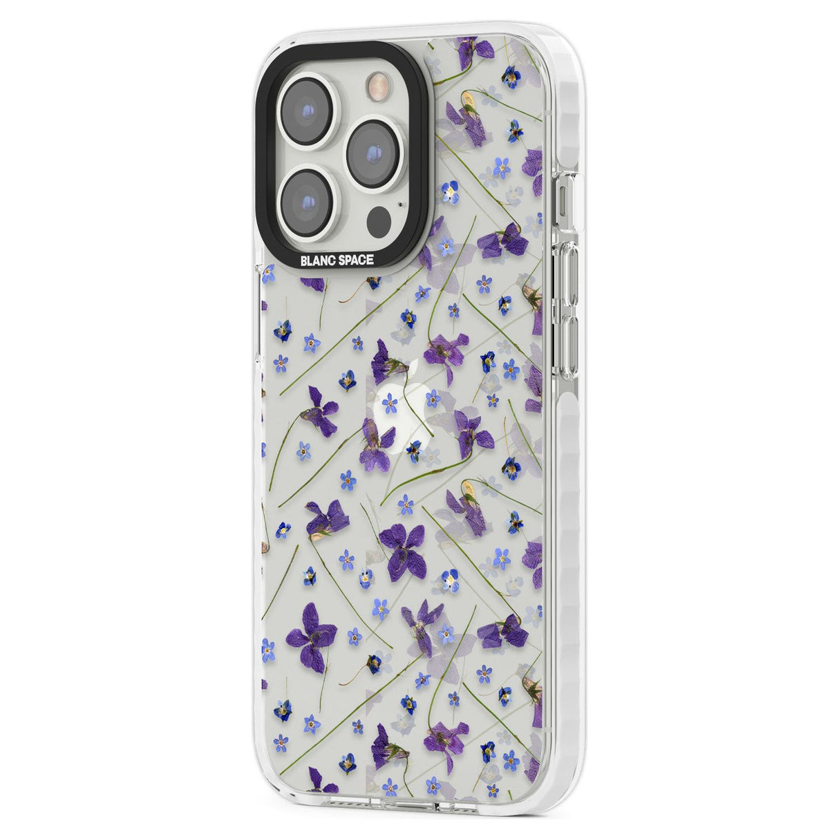 Violet & Blue Floral Pattern Design