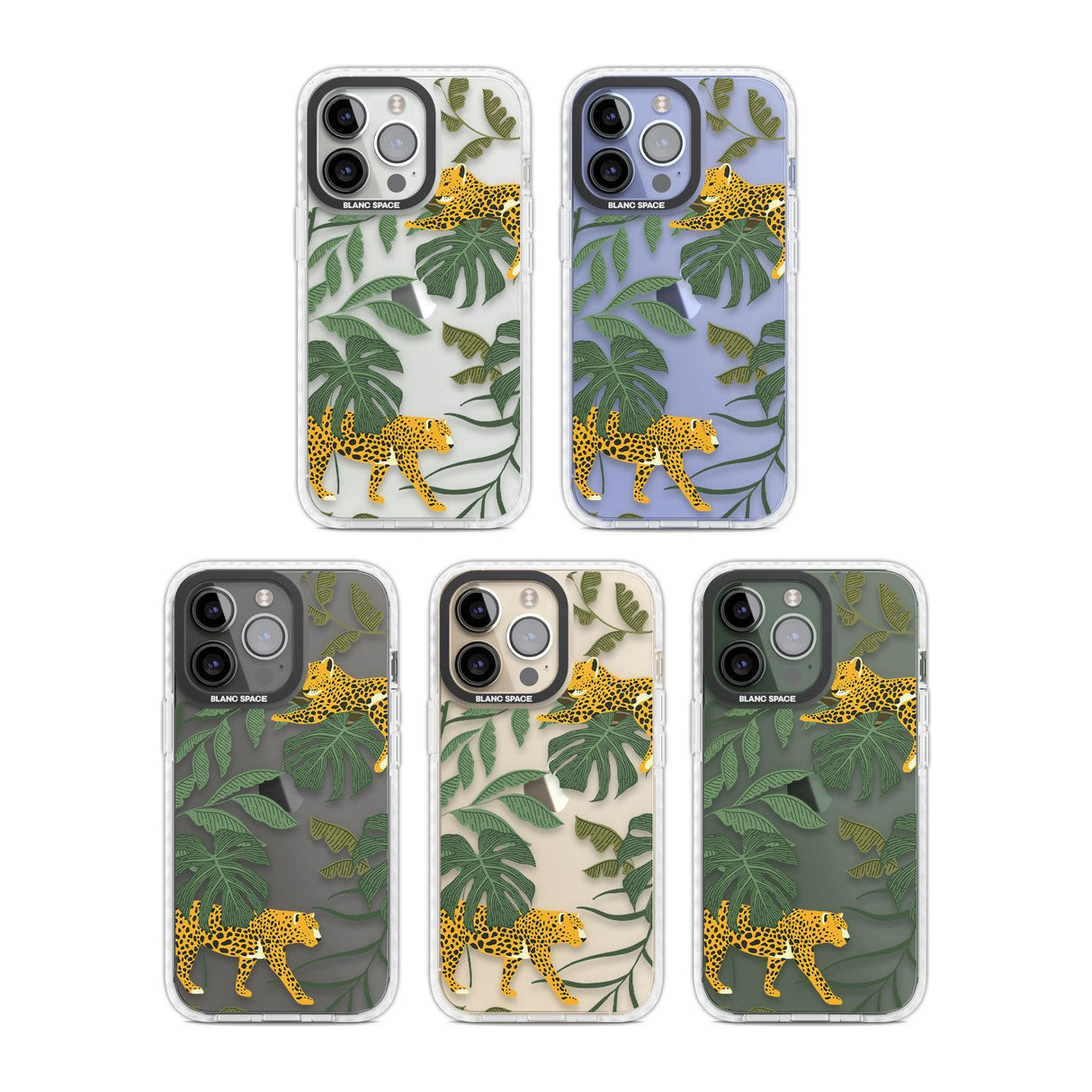 Two Jaguars & Foliage Jungle Cat Pattern