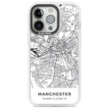 Map of Manchester, England Phone Case iPhone 13 Pro / Impact Case,iPhone 14 Pro / Impact Case,iPhone 15 Pro Max / Impact Case,iPhone 15 Pro / Impact Case Blanc Space