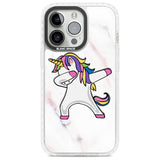 Designer Marble Unicorn Dab Phone Case iPhone 13 Pro / Impact Case,iPhone 14 Pro / Impact Case,iPhone 15 Pro / Impact Case,iPhone 15 Pro Max / Impact Case Blanc Space