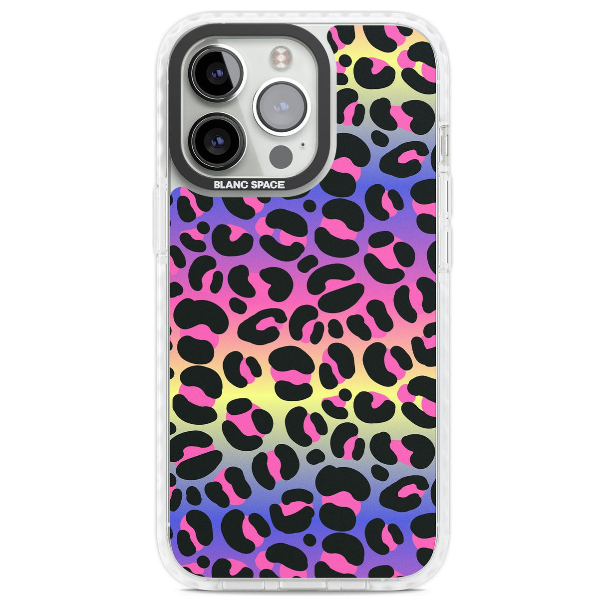 Rainbow Gradient Leopard Print