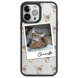 Personalised Abyssinian Cat Photo Custom Phone Case iPhone 13 Pro Max / Black Impact Case,iPhone 14 Pro Max / Black Impact Case Blanc Space