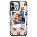 Personalised Cocker Spaniel - Dog Photo Custom Phone Case iPhone 13 Pro Max / Black Impact Case,iPhone 14 Pro Max / Black Impact Case Blanc Space