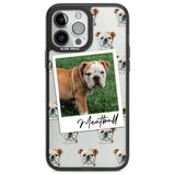 Personalised English Bulldog - Dog Photo Custom Phone Case iPhone 13 Pro Max / Black Impact Case,iPhone 14 Pro Max / Black Impact Case Blanc Space