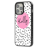 Personalised Pink Circle & Dots Custom Phone Case iPhone 15 Pro Max / Black Impact Case,iPhone 15 Plus / Black Impact Case,iPhone 15 Pro / Black Impact Case,iPhone 15 / Black Impact Case,iPhone 15 Pro Max / Impact Case,iPhone 15 Plus / Impact Case,iPhone 15 Pro / Impact Case,iPhone 15 / Impact Case,iPhone 15 Pro Max / Magsafe Black Impact Case,iPhone 15 Plus / Magsafe Black Impact Case,iPhone 15 Pro / Magsafe Black Impact Case,iPhone 15 / Magsafe Black Impact Case,iPhone 14 Pro Max / Black Impact Case,iPhon