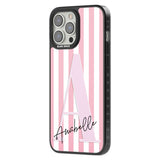 Personalised Pink Stripes & Large Monogram Custom Phone Case iPhone 15 Pro Max / Black Impact Case,iPhone 15 Plus / Black Impact Case,iPhone 15 Pro / Black Impact Case,iPhone 15 / Black Impact Case,iPhone 15 Pro Max / Impact Case,iPhone 15 Plus / Impact Case,iPhone 15 Pro / Impact Case,iPhone 15 / Impact Case,iPhone 15 Pro Max / Magsafe Black Impact Case,iPhone 15 Plus / Magsafe Black Impact Case,iPhone 15 Pro / Magsafe Black Impact Case,iPhone 15 / Magsafe Black Impact Case,iPhone 14 Pro Max / Black Impact