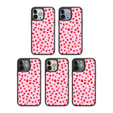 Red on Pink Dalmatian Polka Dot Spots