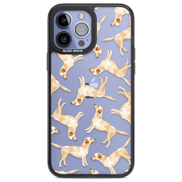 Yellow Labrador Watercolour Dog Pattern