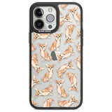 Chihuahua Watercolour Dog Pattern Phone Case iPhone 13 Pro Max / Black Impact Case,iPhone 14 Pro Max / Black Impact Case Blanc Space