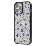 Violet & Blue Floral Pattern Design