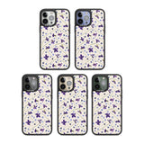 Violet Floral Pattern Design - Cream